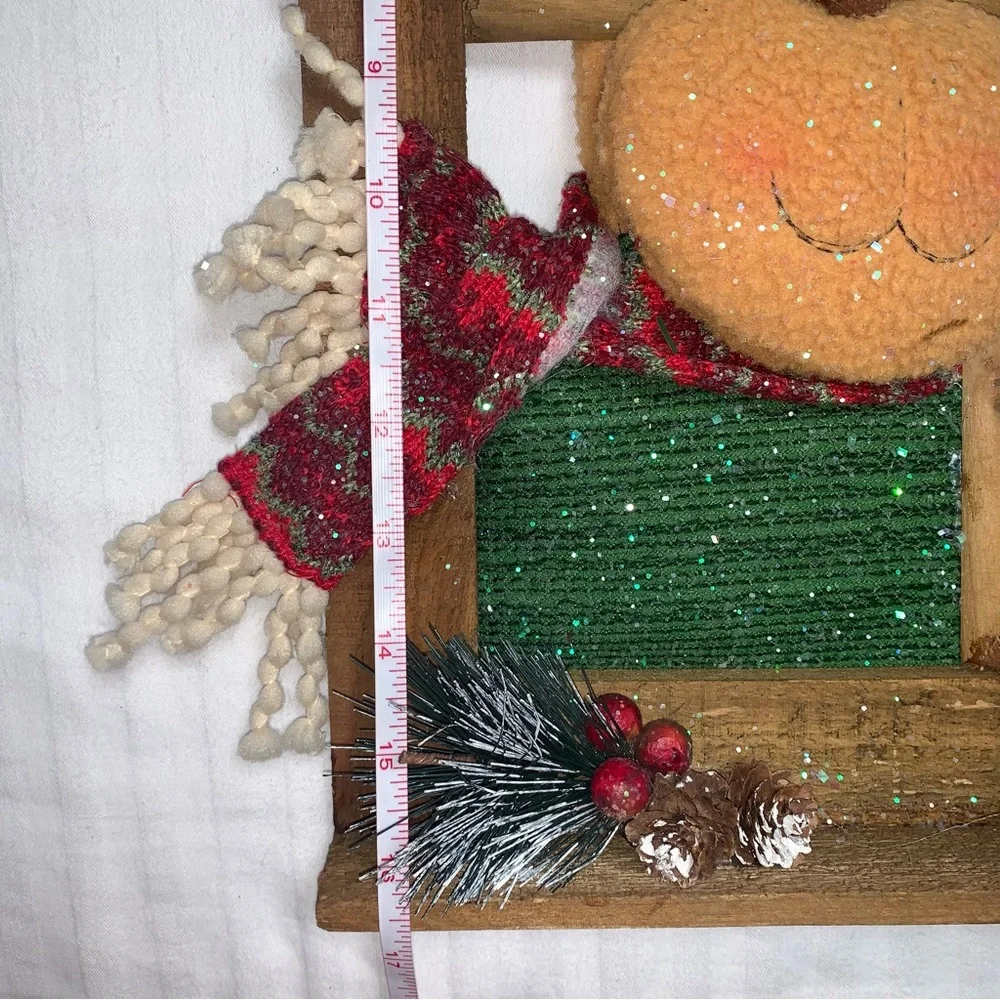 🆕 *RARE* Christmas Holiday Reindeer Window Wall Hanging Home Winter Decor Sign